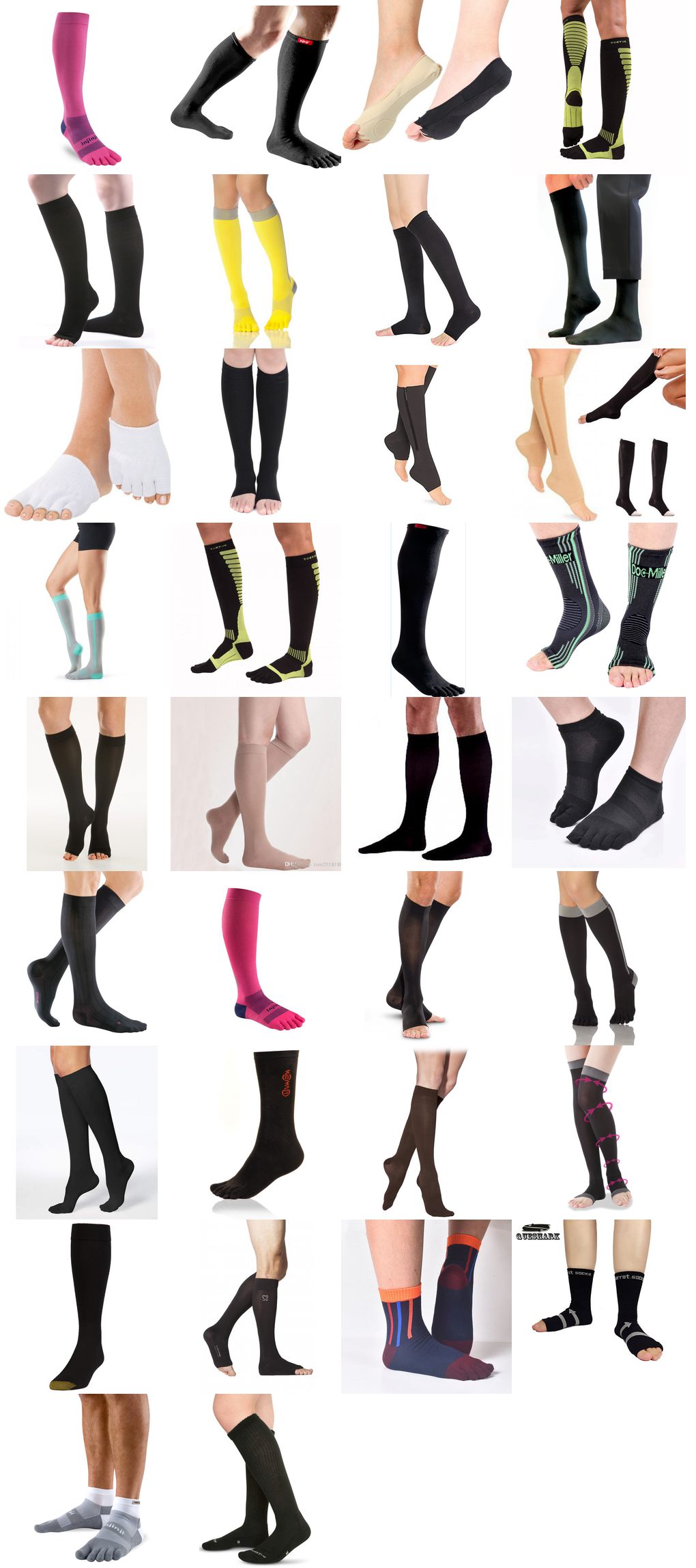 compression toe socks